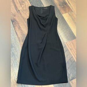 Peserico Classic Black Sleeveless Midi Dress in size 8. Great condition!